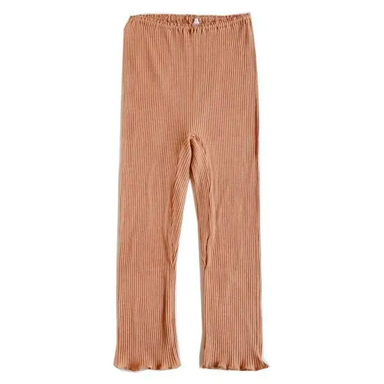 天衣無縫 オーガニックコットンでつくった リブ ひざ下パンツ 《 フリーサイズ 》全4色 日本製