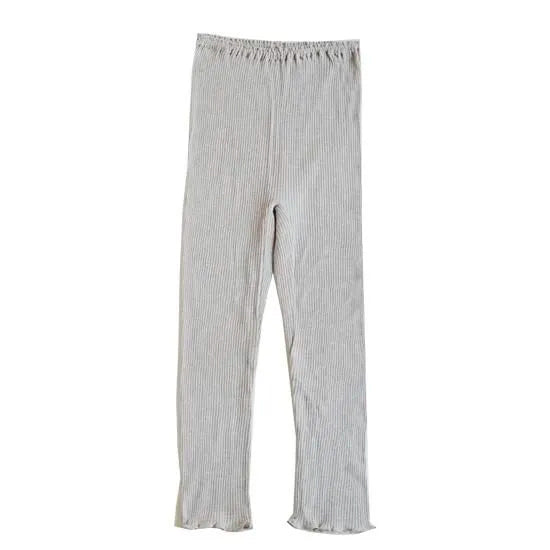 天衣無縫 オーガニックコットンでつくった リブ ひざ下パンツ 《 フリーサイズ 》全4色 日本製