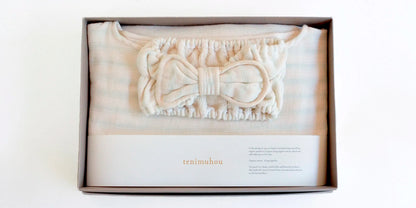 天衣無縫 スラブガーゼ ヘアバンド＆バスドレスセット オーガニックコットン100％ 日本製