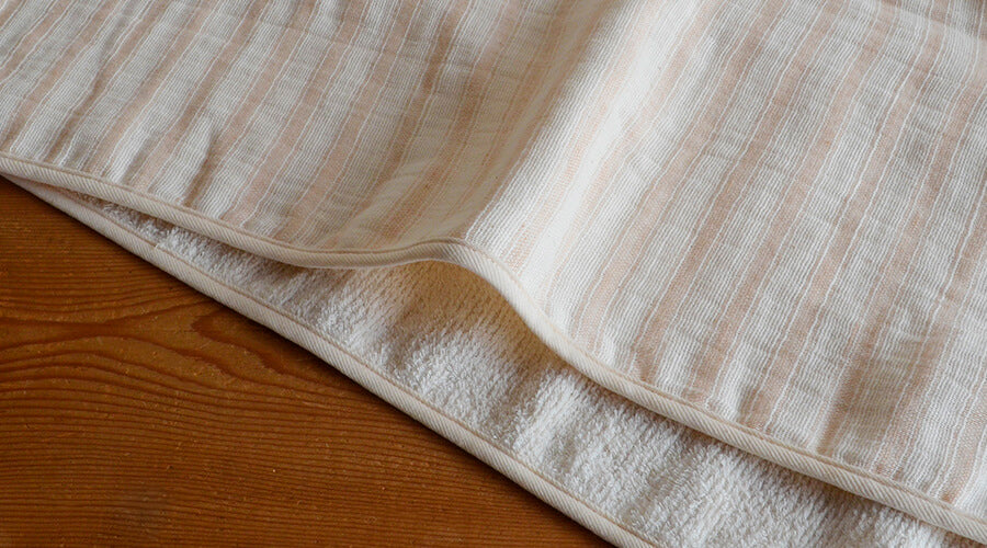 天衣無縫 スラブガーゼ ヘアバンド＆ウォッシュタオル セット オーガニックコットン100％ 日本製