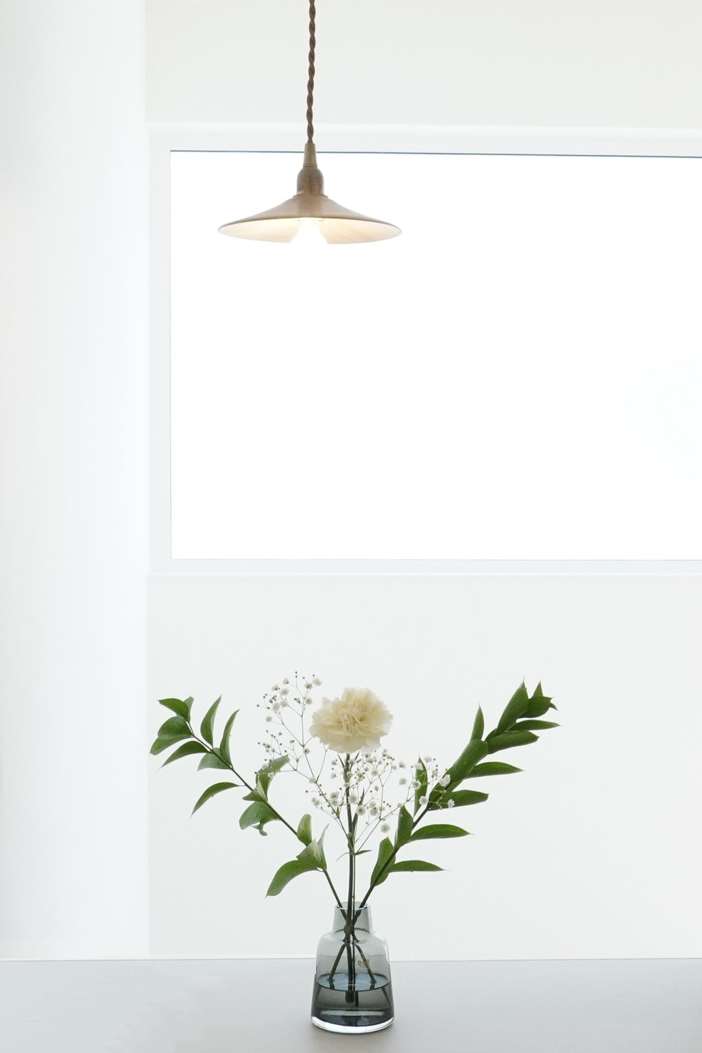 HOLMEGAARD（ホルムガード）FLORA VASE（フローラベース）ショートネック スモーク H12cm