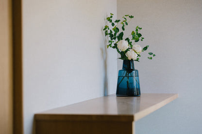 HOLMEGAARD（ホルムガード）FLORA VASE（フローラベース）ショートネック ダークブルー H24cm ＜ラッピング対象外＞