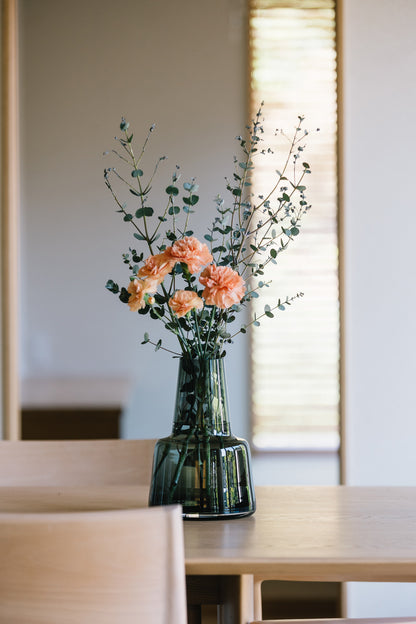 HOLMEGAARD（ホルムガード）FLORA VASE（フローラベース）ミディアムネック スモーク H24cm  ＜ラッピング対象外＞