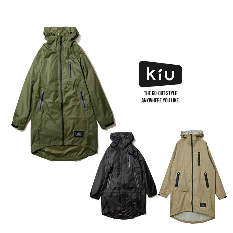 アウトドアアクティビティブランド『KiU」より、小雨から豪雨までを想定した“雨の強さ別”レインギアとおすすめコーデのご提案！ | 株式会社 ワールドパーティーのプレスリリース ワールドパーティー Wpc. KiU レインコート ブラック cm KiU RAIN ZIP UP K116-900