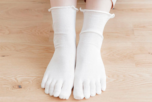 天衣無縫 重ね履き用 シルク5本指ソックス 日本製