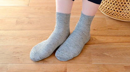 天衣無縫 オーガニックコットン使用 リネンコットンソックス《 Lサイズ 》全3色 日本製