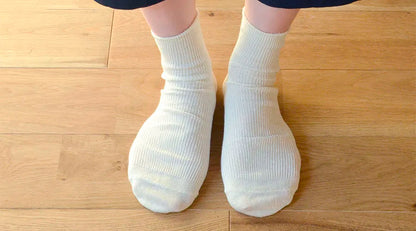 天衣無縫 オーガニックコットン使用 リネンコットンソックス《 Lサイズ 》全3色 日本製