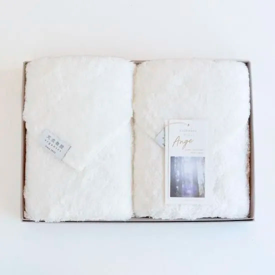 天衣無縫 アンジュ（Ange）ホワイトセット【 フェイスタオルセットA 】オーガニックコットン100％ 日本製