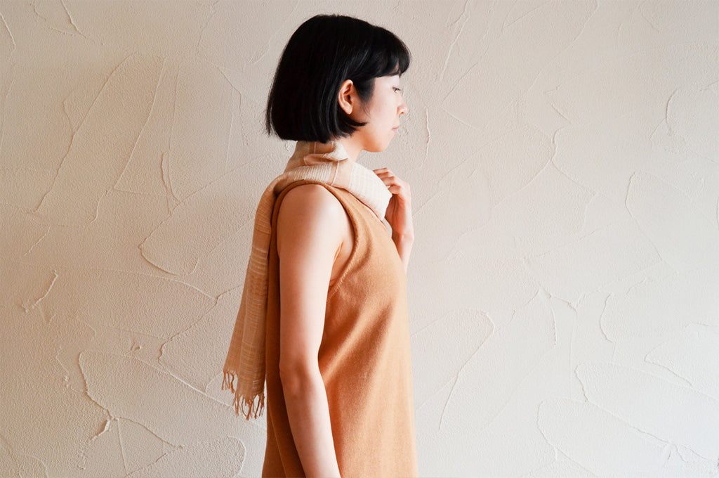 天衣無縫 My Brown ホームニット タンクトップ 《茶綿・UVカット》日本製