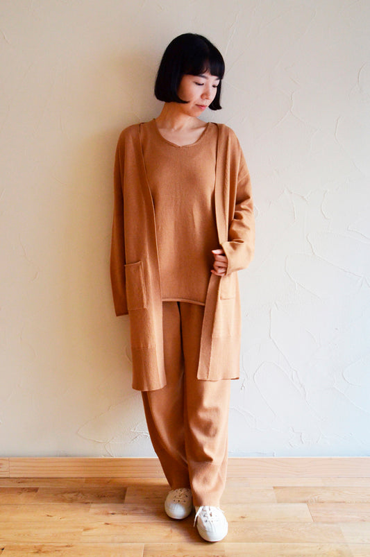 天衣無縫 My Brown ホームニット カーディガン 《茶綿・UVカット》日本製