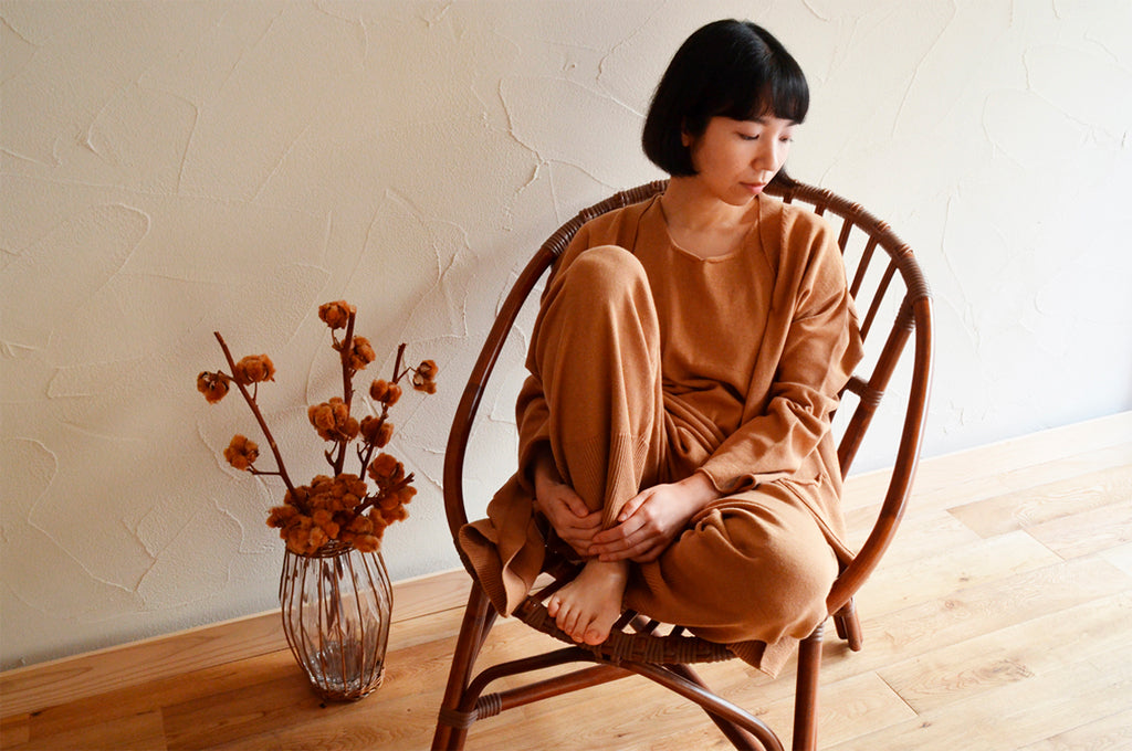 天衣無縫 My Brown ホームニット カーディガン 《茶綿・UVカット》日本製