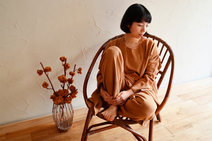 天衣無縫 My Brown ホームニット カーディガン 《茶綿・UVカット》日本製