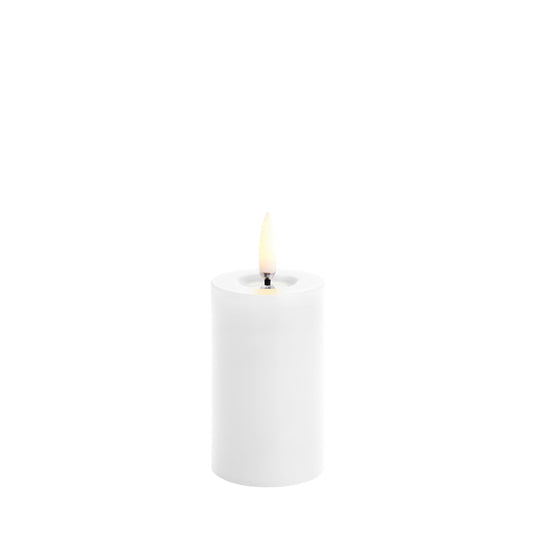 UYUNI LIGHTING（ウユニライティング）LED メルテッドピラーキャンドル (ノルディックホワイト) H7.5cm