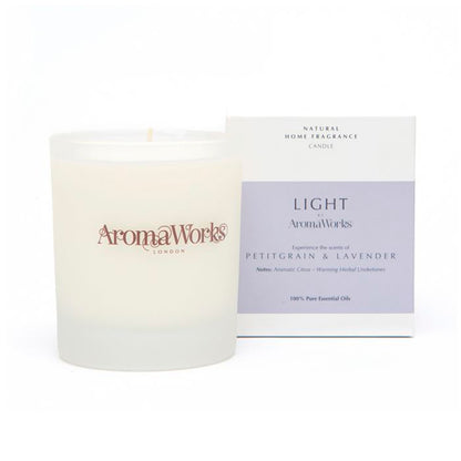 Aroma Works（アロマワークス）グラス入りキャンドル M 香り4種  ユーロジャパンエレガンス