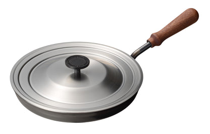 AUX（オークス）フライパン 26cm 蓋付き  [大人の鉄板]  日本製 IH対応 レシピ付き