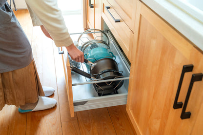 bws SELECTION シンク下 鍋・フライパン収納ラック シルバー 日本製