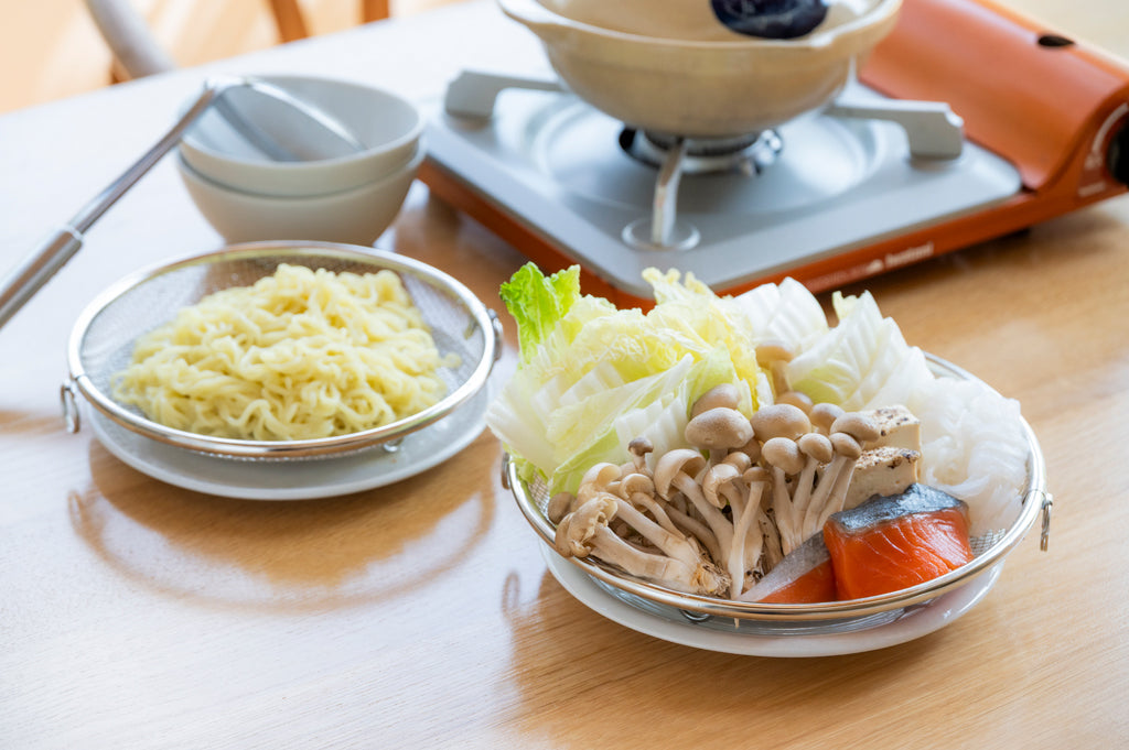 すっきり暮らす 盆ざる 19・22cmセット （持ち上げフック付き）日本製 bws SELECTION