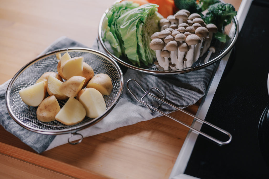 すっきり暮らす 盆ざる 19cm （持ち上げフック付き）日本製 bws SELECTION