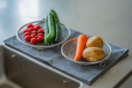 すっきり暮らす 盆ざる 19・22cmセット （持ち上げフック付き）日本製 bws SELECTION