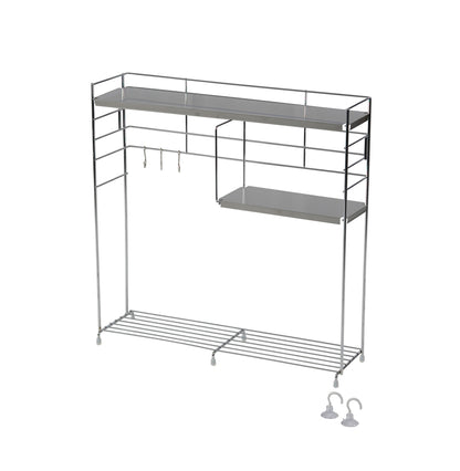 bws SELECTION ステンレス天板 キッチンラック シルバー/ホワイト日本製