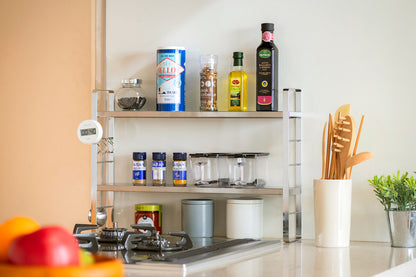 bws SELECTION 伸縮スリムラック シルバー 日本製