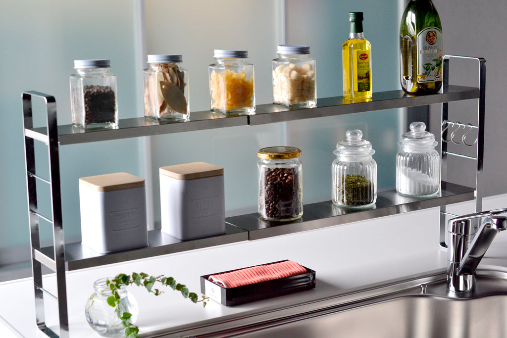 bws SELECTION 伸縮スリムラック シルバー 日本製