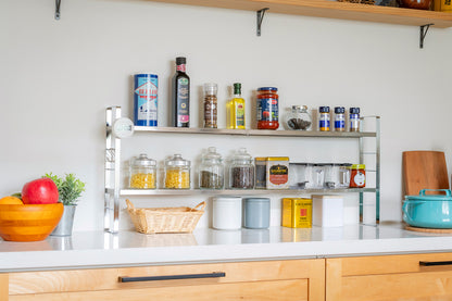 bws SELECTION 伸縮スリムラック シルバー 日本製