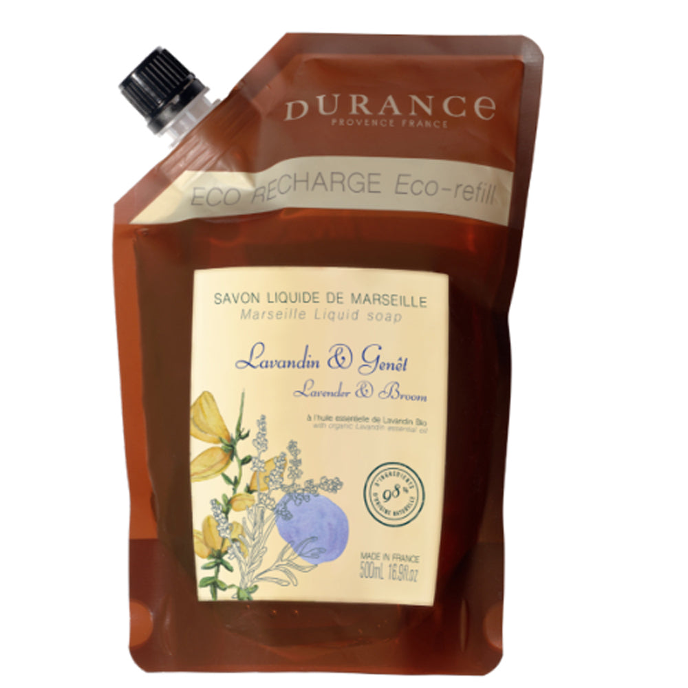 DURANCE（デュランス）エッセンシャルズ サヴォン ド マルセイユ エコリフィル（マルセイユリキッドソープ）500ml 香り6種 イーエフインターナショナル