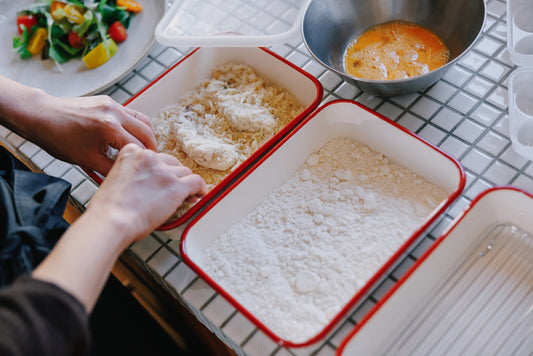 FUJIHORO（富士ホーロー）ホーロー揚げ物バット 5点セット