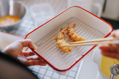 FUJIHORO（富士ホーロー）ホーロー揚げ物バット 5点セット