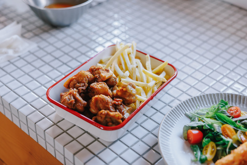 FUJIHORO（富士ホーロー）ホーロー揚げ物バット 5点セット