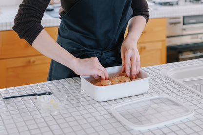 FUJIHORO（富士ホーロー）浅型角容器 S ホワイト