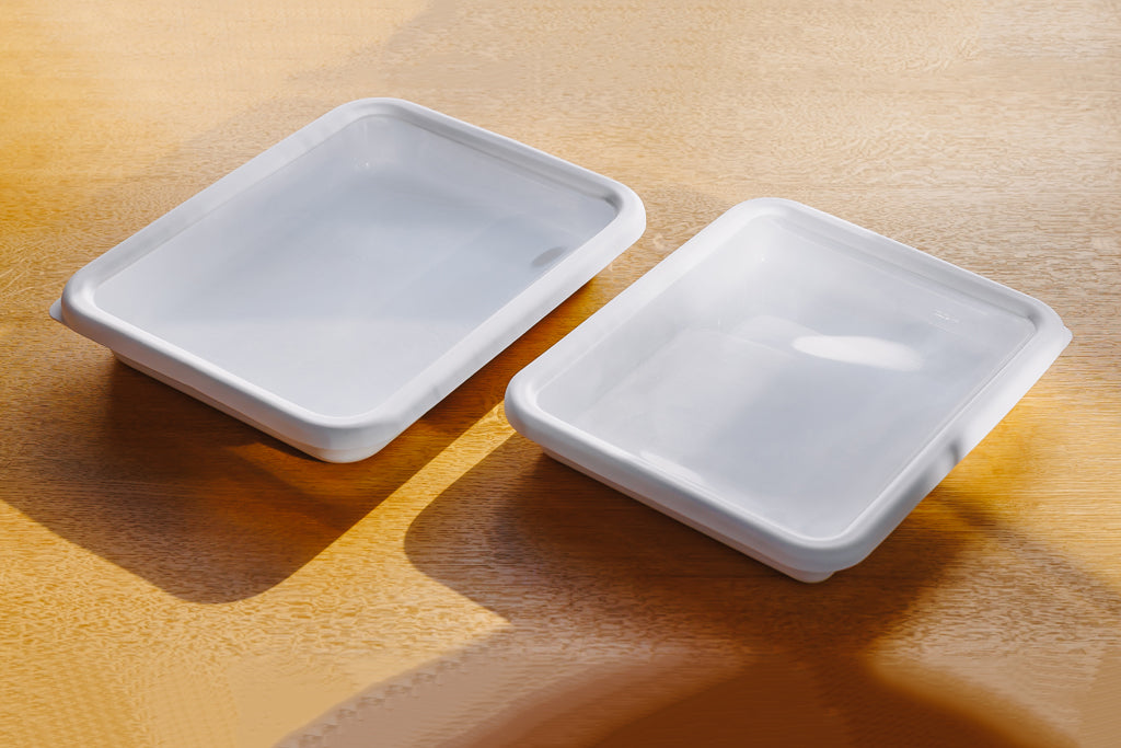 FUJIHORO（富士ホーロー）蓋付きバット L