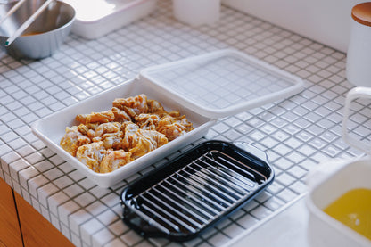 FUJIHORO（富士ホーロー）蓋付きバット L