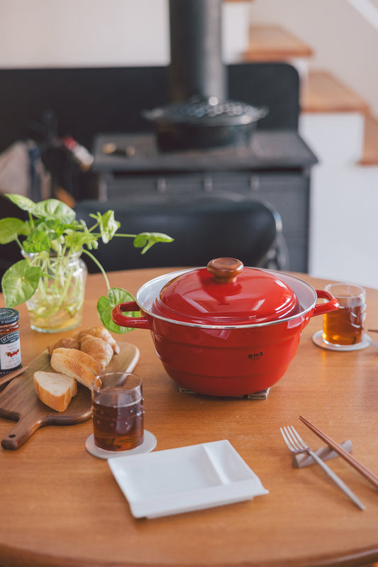 FUJIHORO（富士ホーロー）オールインワン（スノコ付） 27cm 全3色