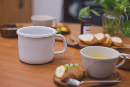 FUJIHORO（富士ホーロー）ストックポット 14cm ホワイト