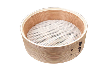 FUJIHORO（富士ホーロー）せいろ付き（1段） ホーロー鍋 18cm ホワイト/グレージュ