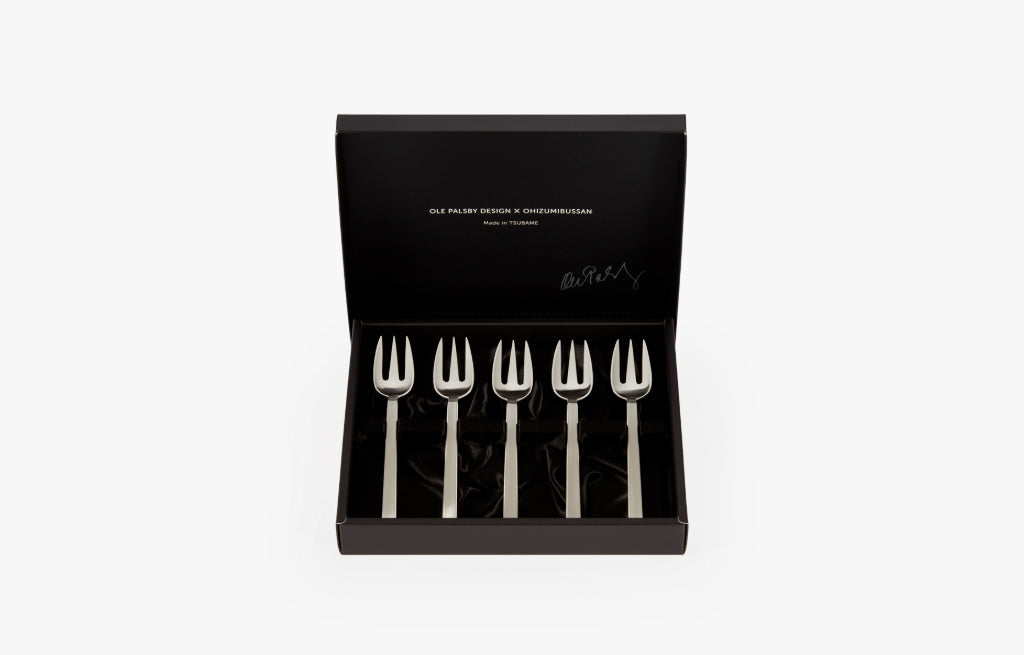 ICHI（イチ） MATTE ケーキフォーク 5pc つや消し ギフトボックス入り