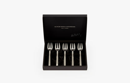 ICHI（イチ） MATTE ケーキフォーク 5pc つや消し ギフトボックス入り