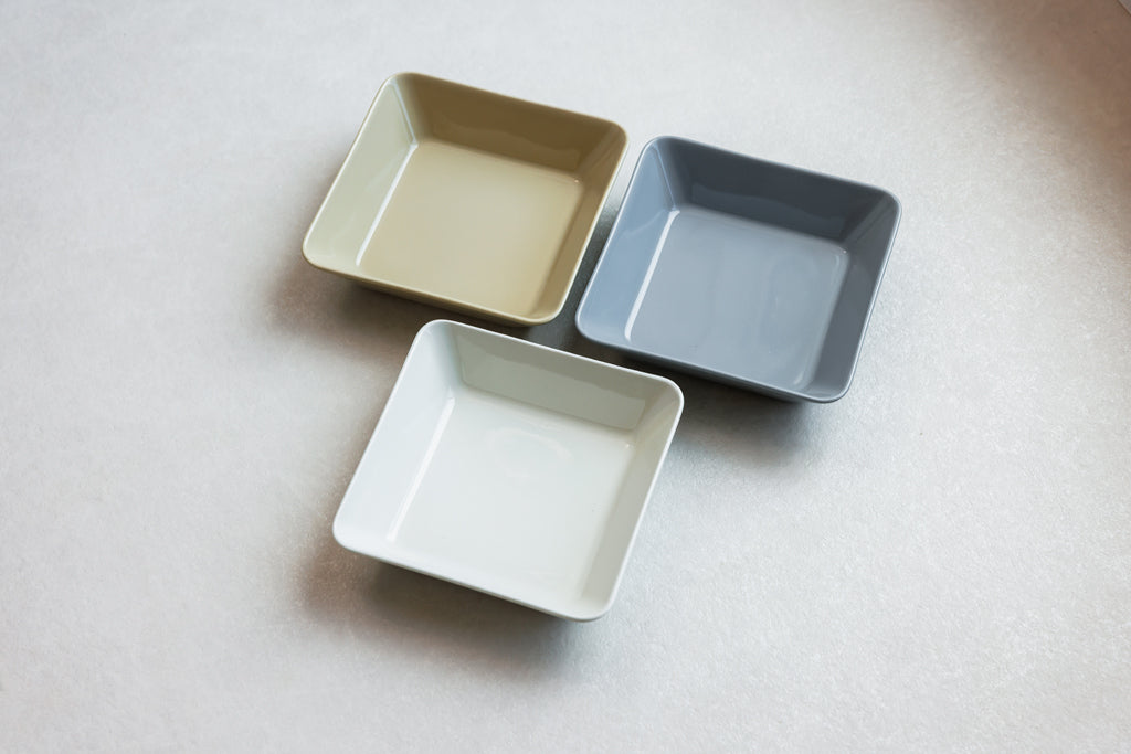 iittala（イッタラ）ティーマ スクエアプレート 16×16cm ホワイト/パールグレー/リネン