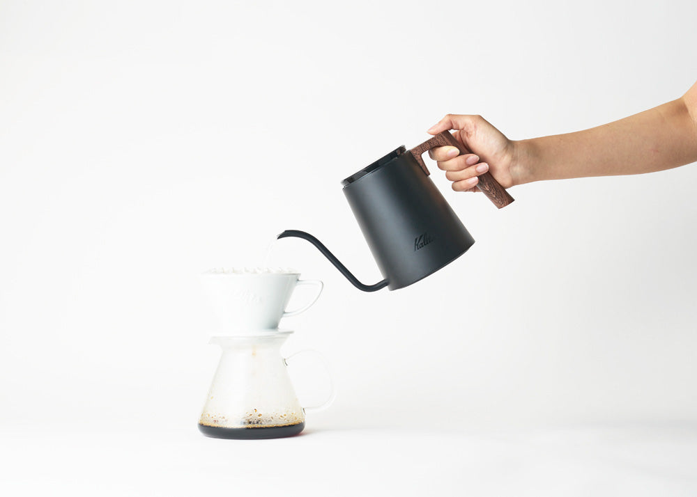 kalita（カリタ）電気式ドリップ専用ポット KEDP-600 ブラック/シルバー ホワイト