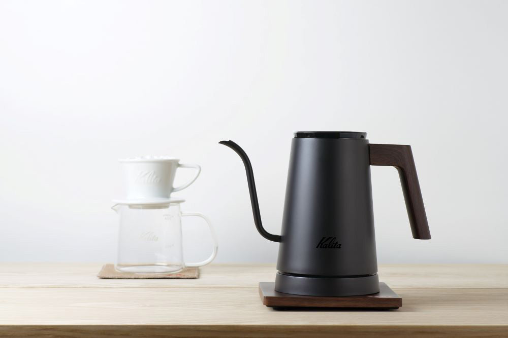 kalita（カリタ）電気式ドリップ専用ポット KEDP-600 ブラック/シルバー ホワイト