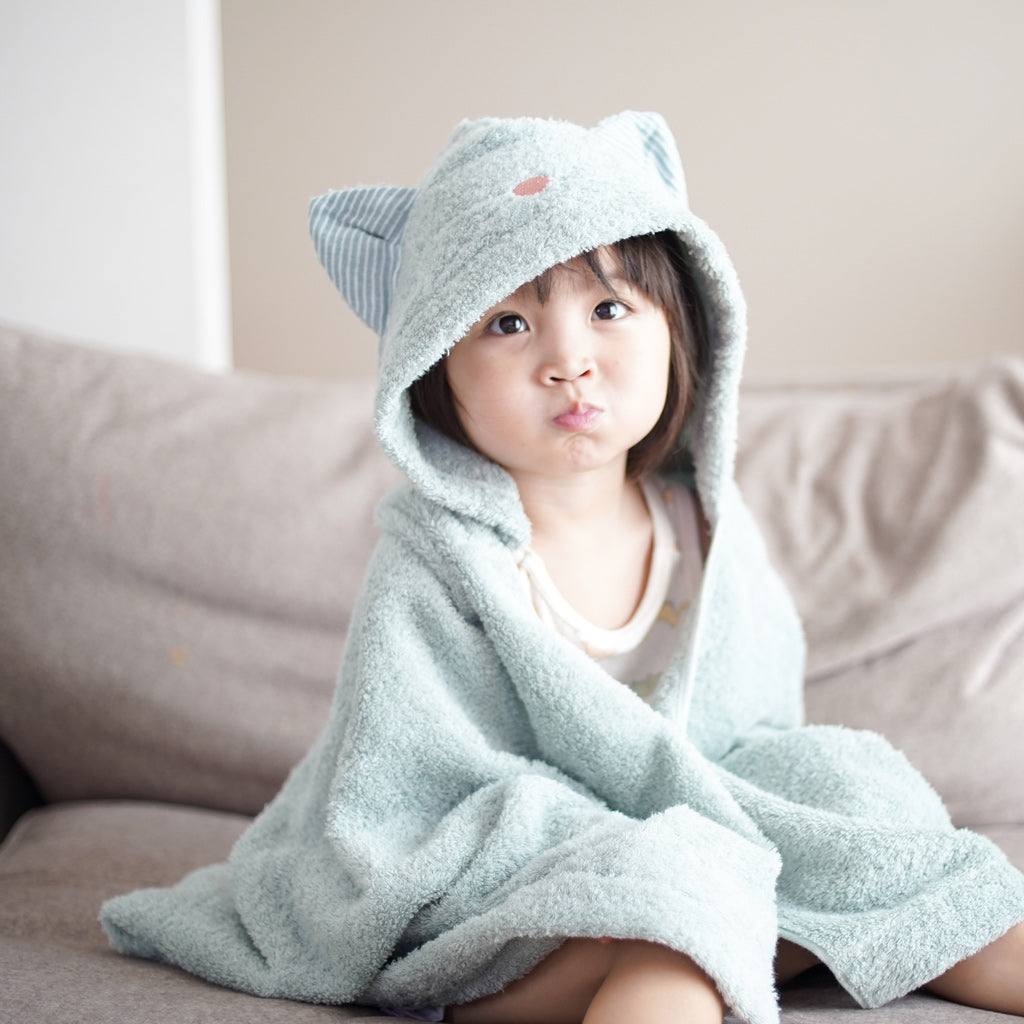 kontex（コンテックス）Nekosan（ねこさん）フード付き バスタオル 全4色 今治タオル 日本製 専用ボックス入り
