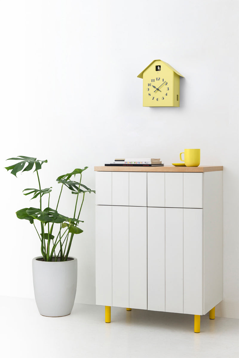 Lemnos Dachs Cuckoo（ダックス カッコー）カッコー時計 イエロー 掛け置き兼用 RF20-03 YE