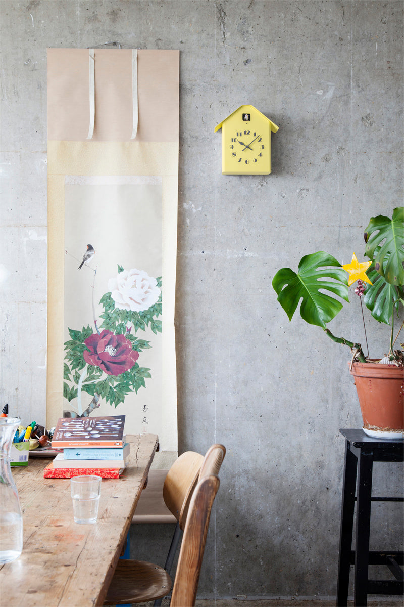 Lemnos Dachs Cuckoo（ダックス カッコー）カッコー時計 イエロー 掛け置き兼用 RF20-03 YE