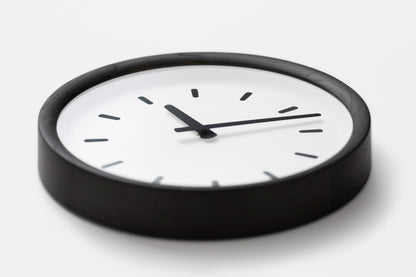 Lemnos basin line（ベイスン ライン）ブラック 壁掛け時計 PIL23-05 BK