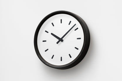 Lemnos basin line（ベイスン ライン）ブラック 壁掛け時計 PIL23-05 BK