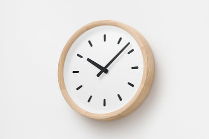 Lemnos basin line（ベイスン ライン）ナチュラル 壁掛け時計 PIL23-05 NT