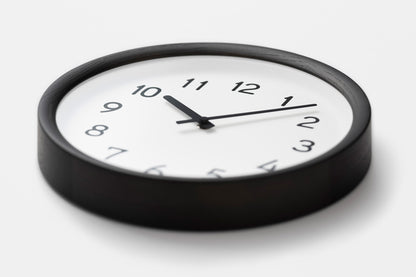 Lemnos basin number（ベイスン ナンバー）ブラック 壁掛け時計 PIL23-04 BK