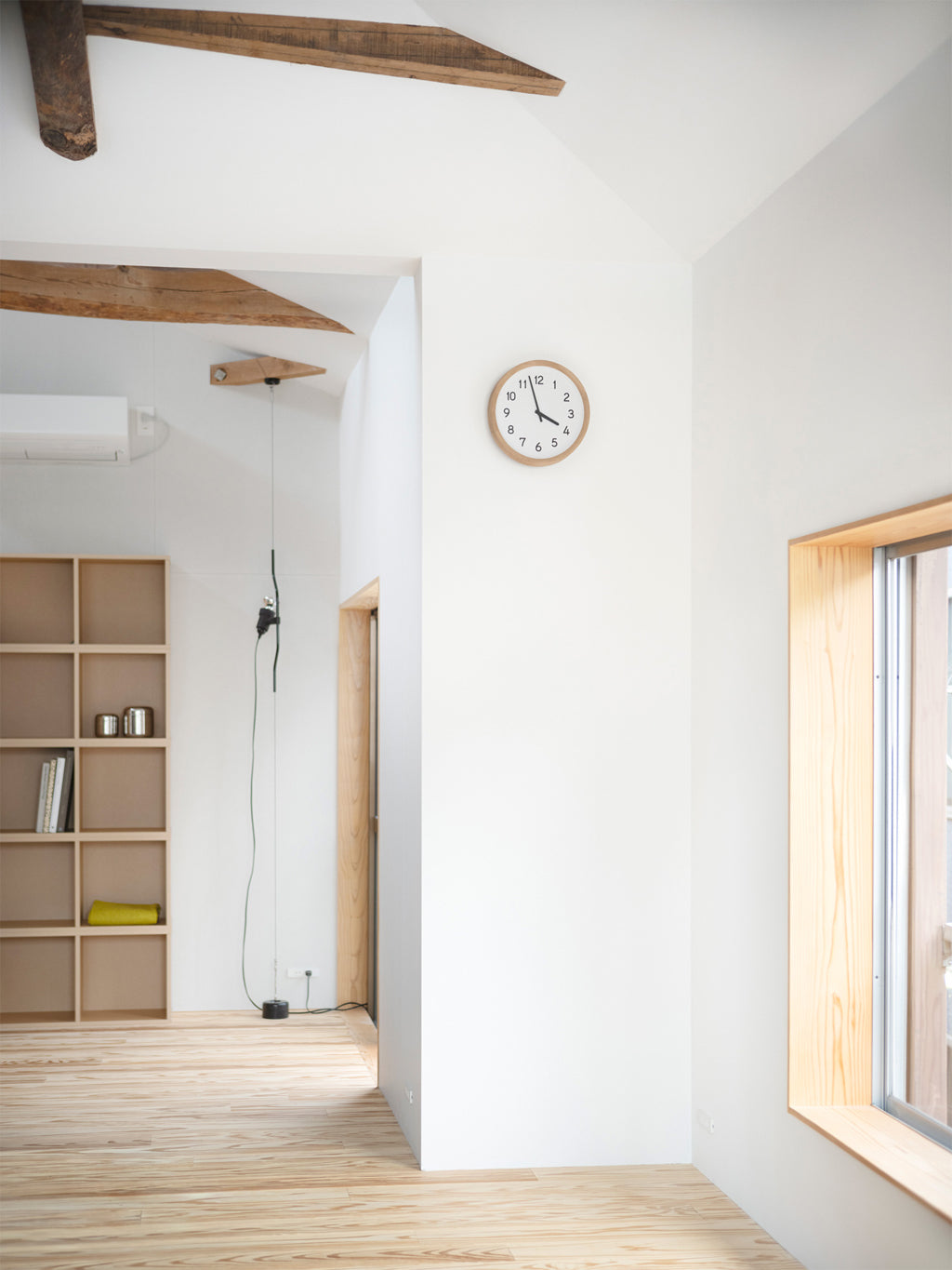 Lemnos basin number（ベイスン ナンバー）ナチュラル 壁掛け時計 PIL23-04 NT